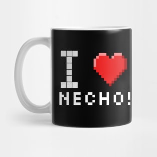 I love Necho pixelated Mug